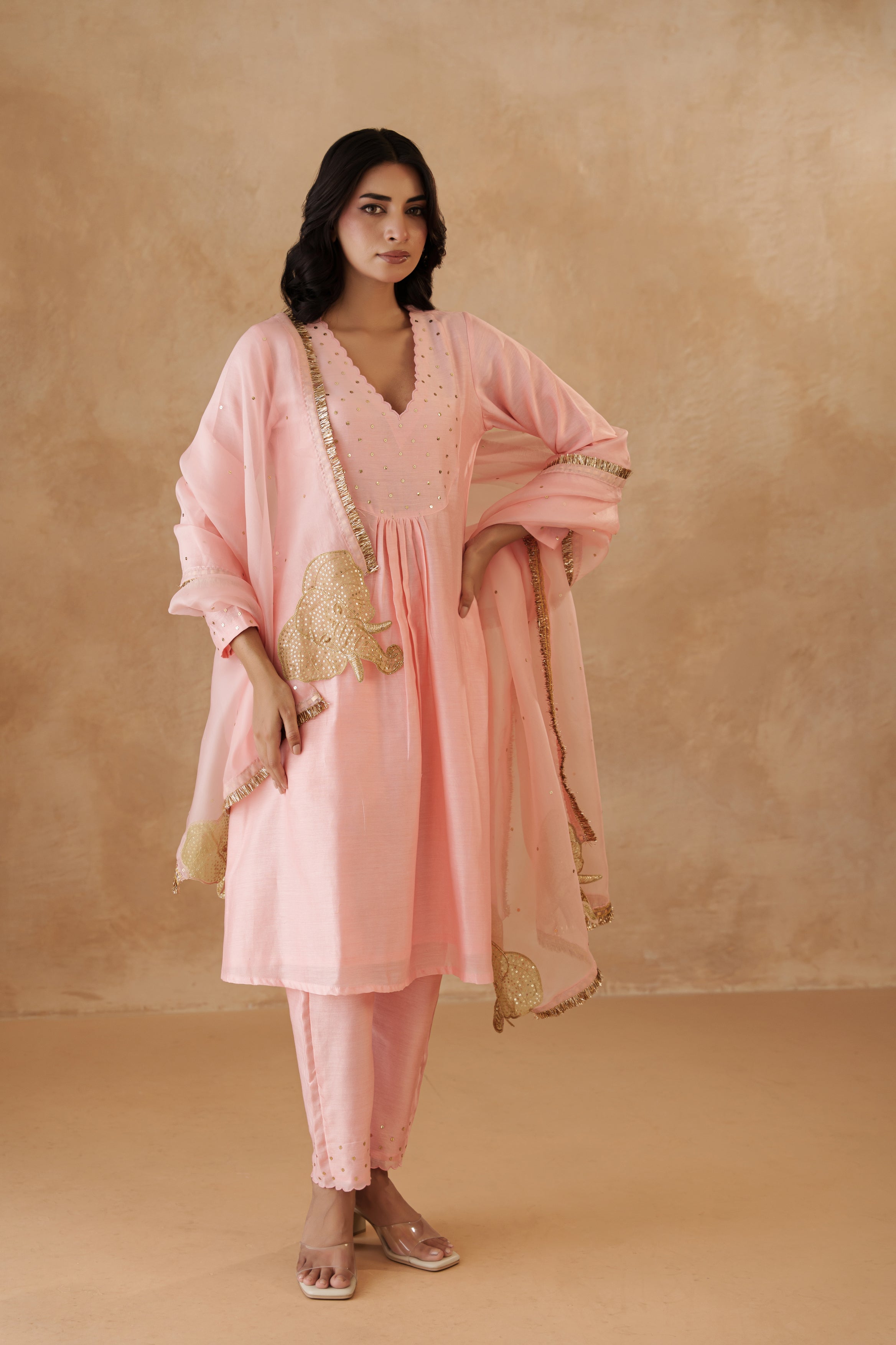 Filigree Tusker Kurta Set