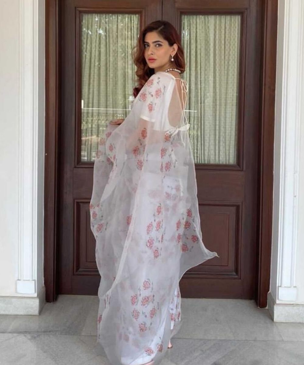 rose grey saree product image