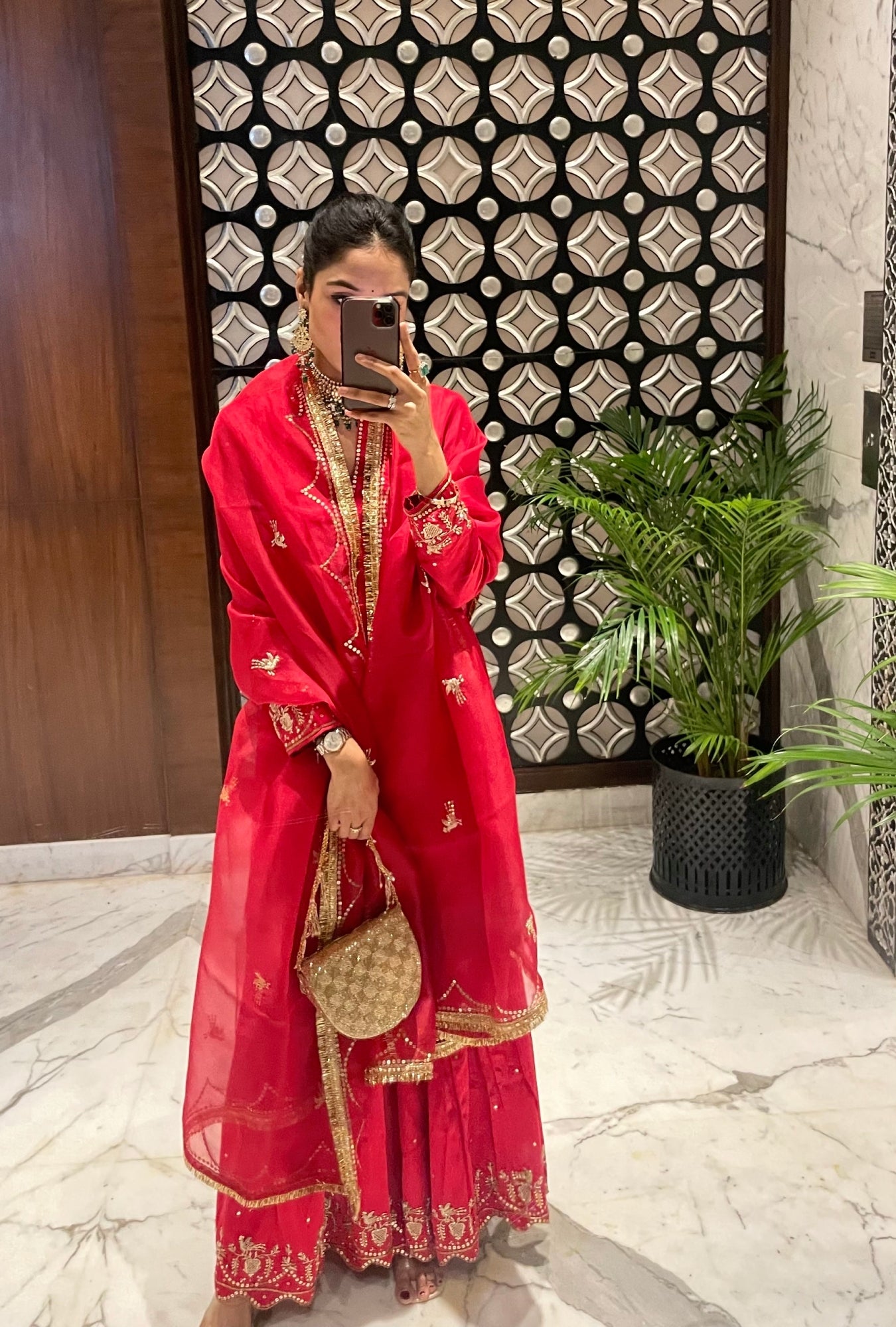 Ruby Heritage Heirloom Sharara Set