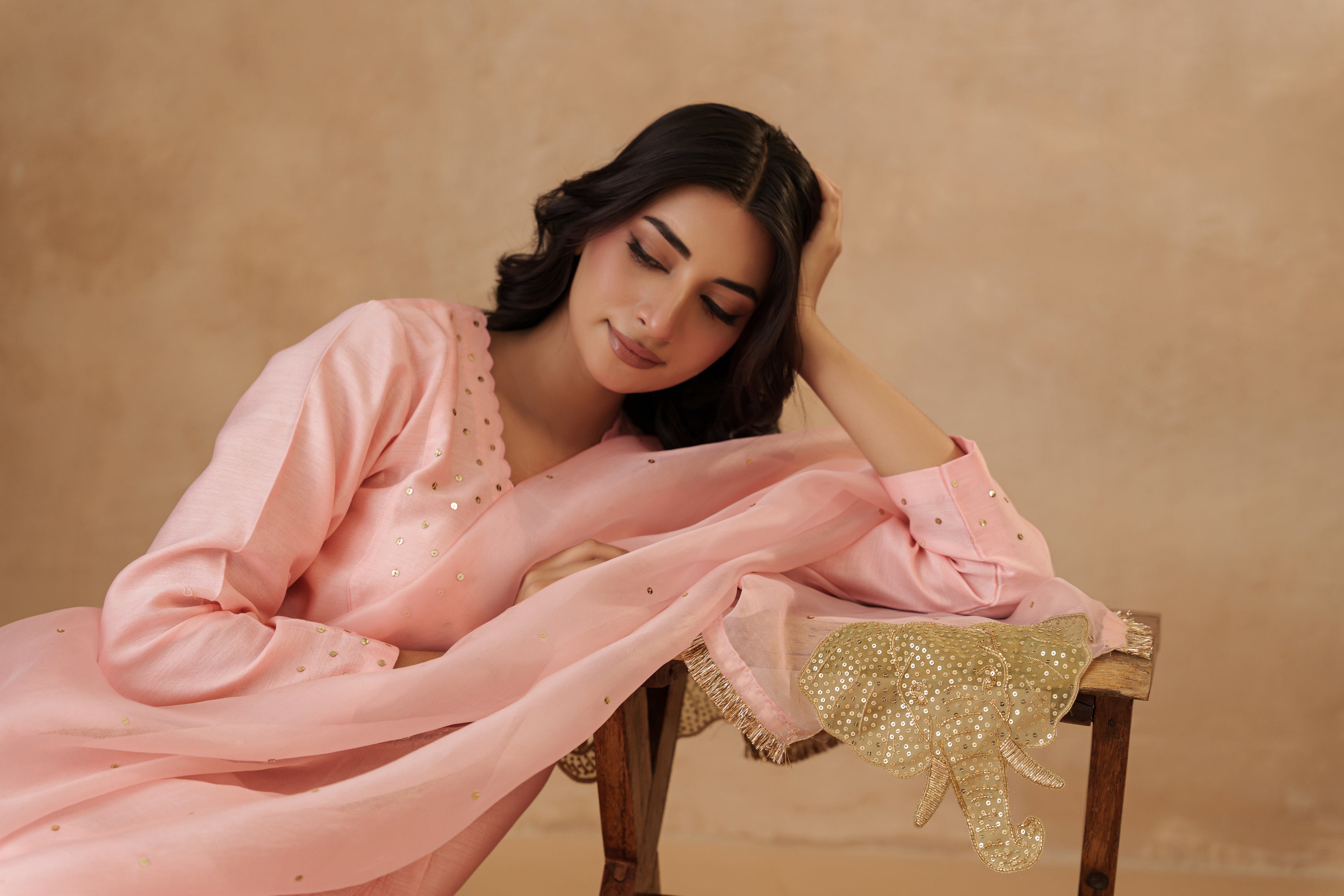 Filigree Tusker Kurta Set