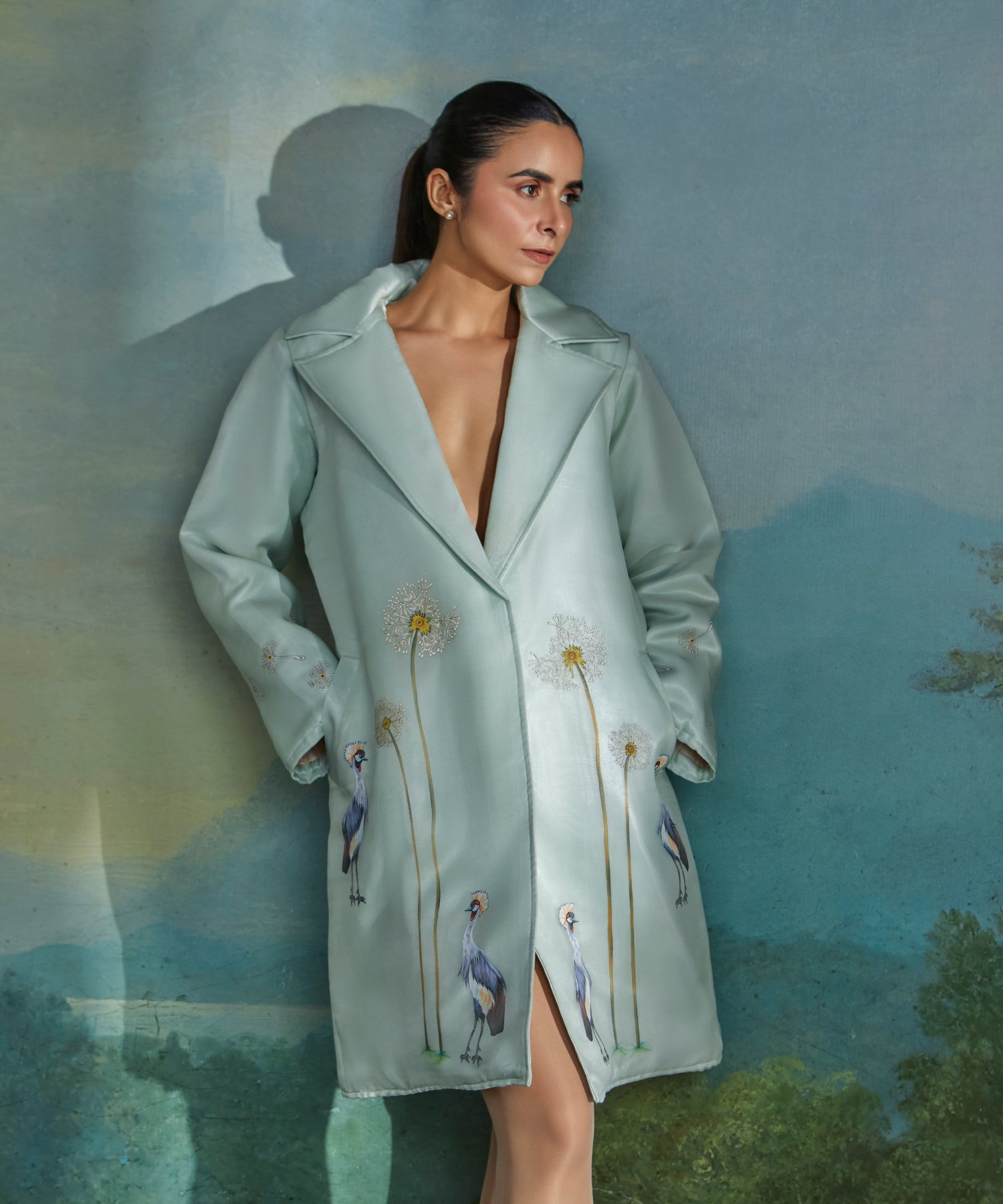 Dandelion Crowned Crane