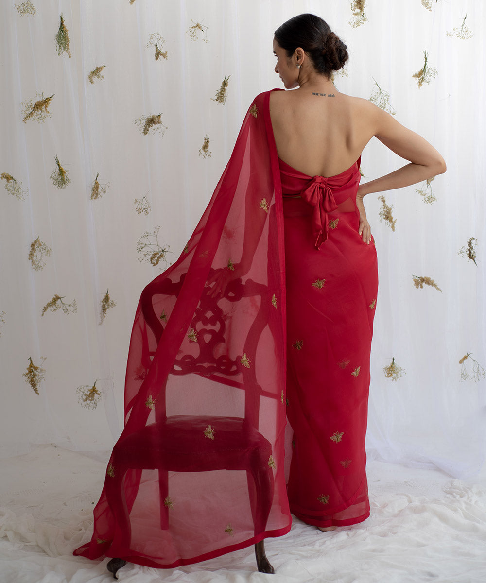 erle red saree product image