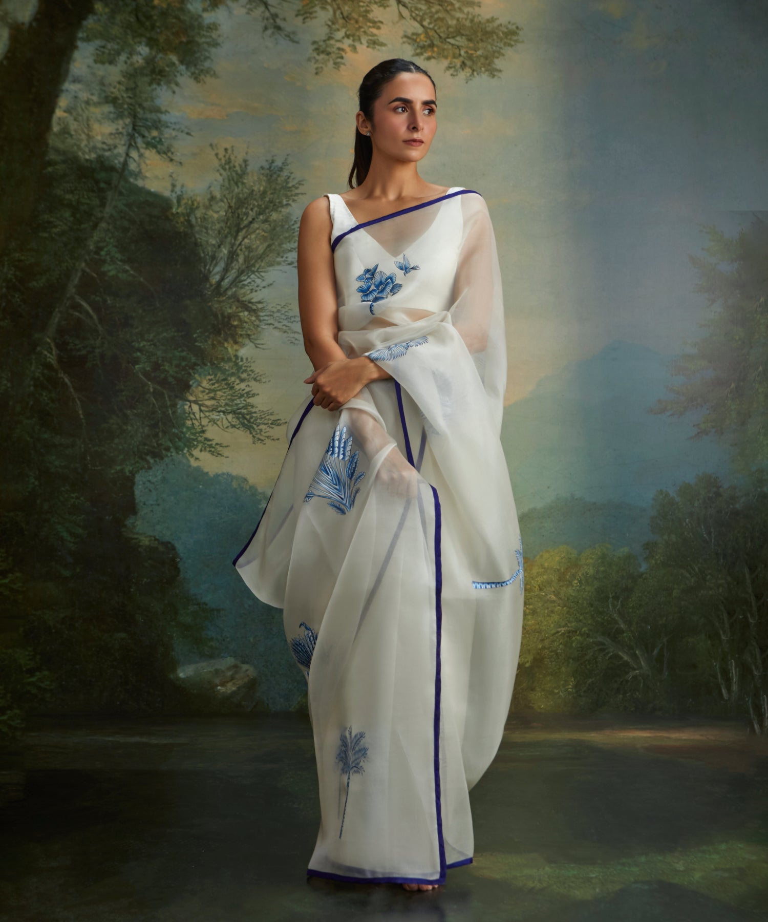 Indigo Feathered Canopy