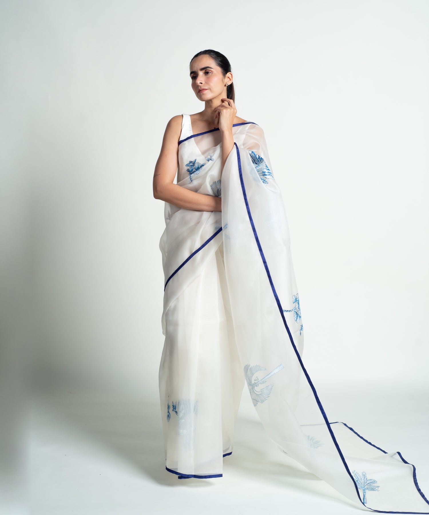 Indigo Feathered Canopy