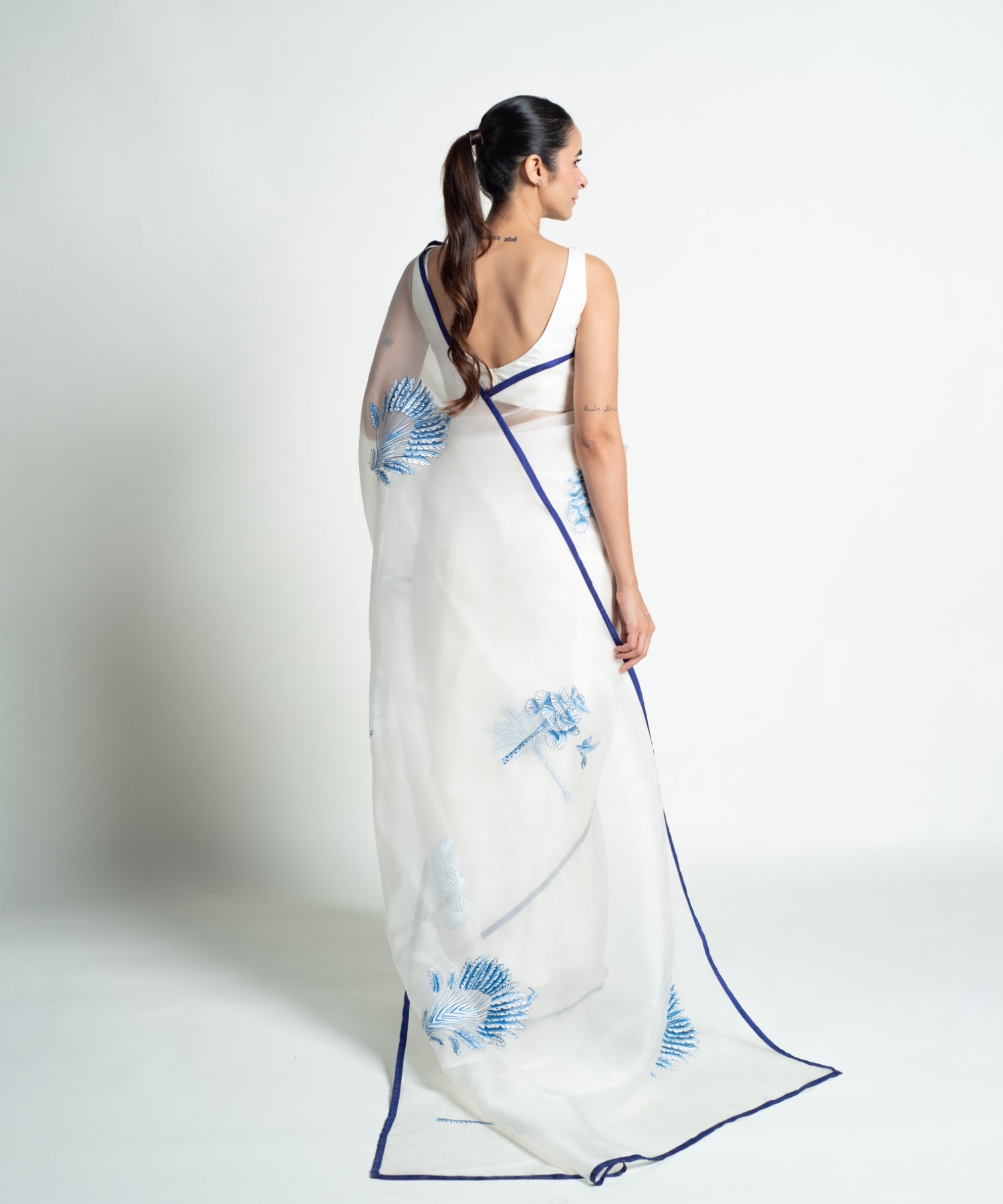 Indigo Feathered Canopy