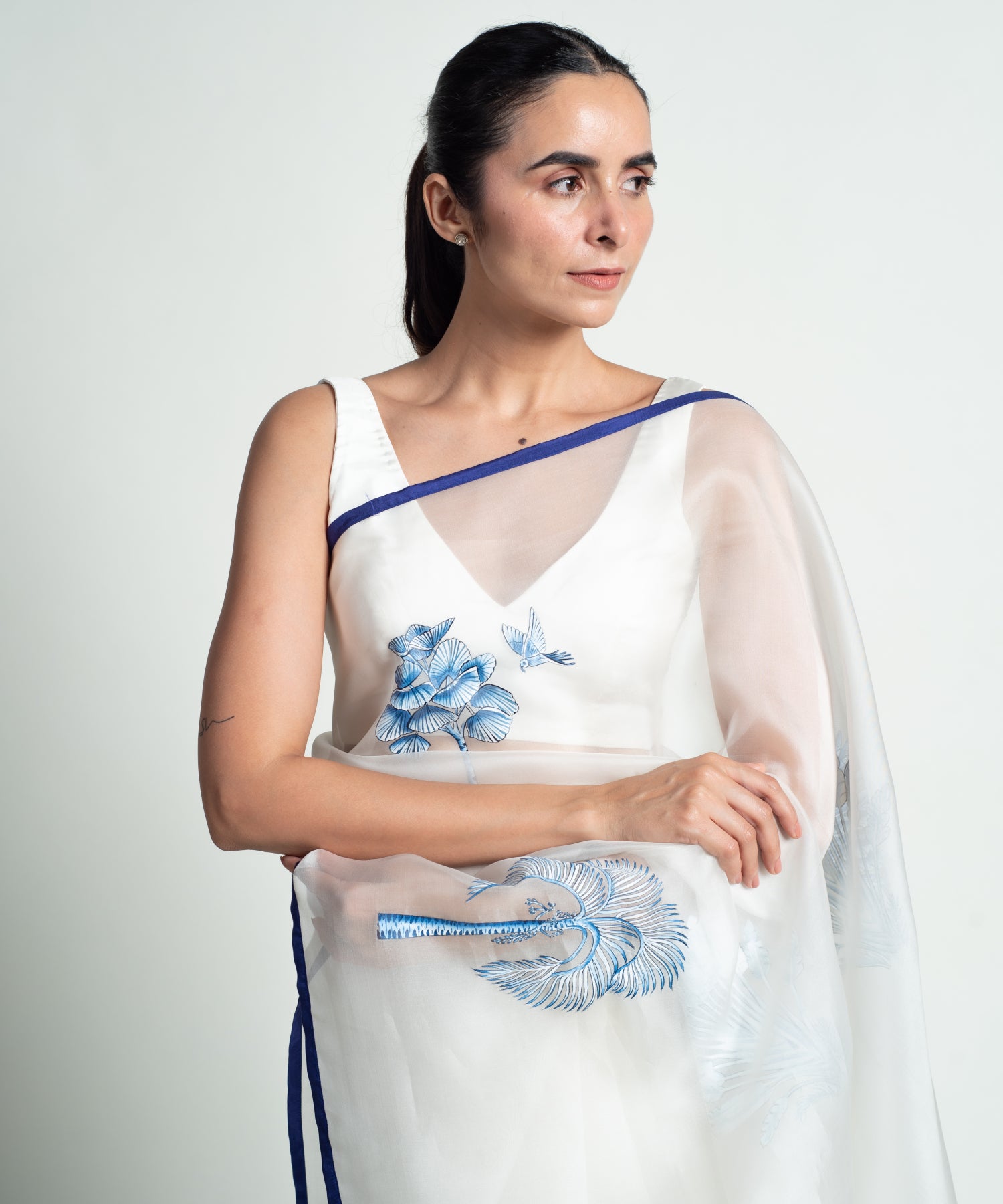 Indigo Feathered Canopy