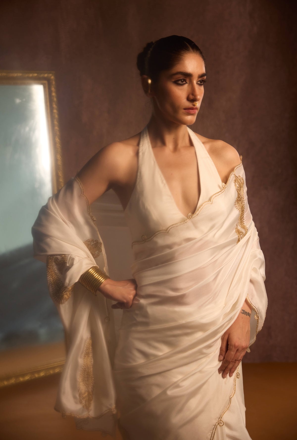 Ivory Deco Drape