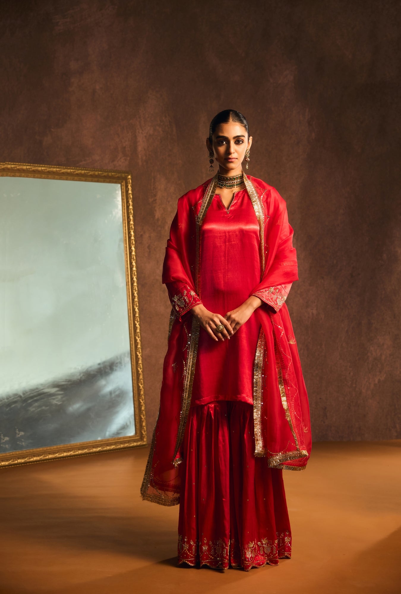 Ruby Heritage Heirloom Sharara Set