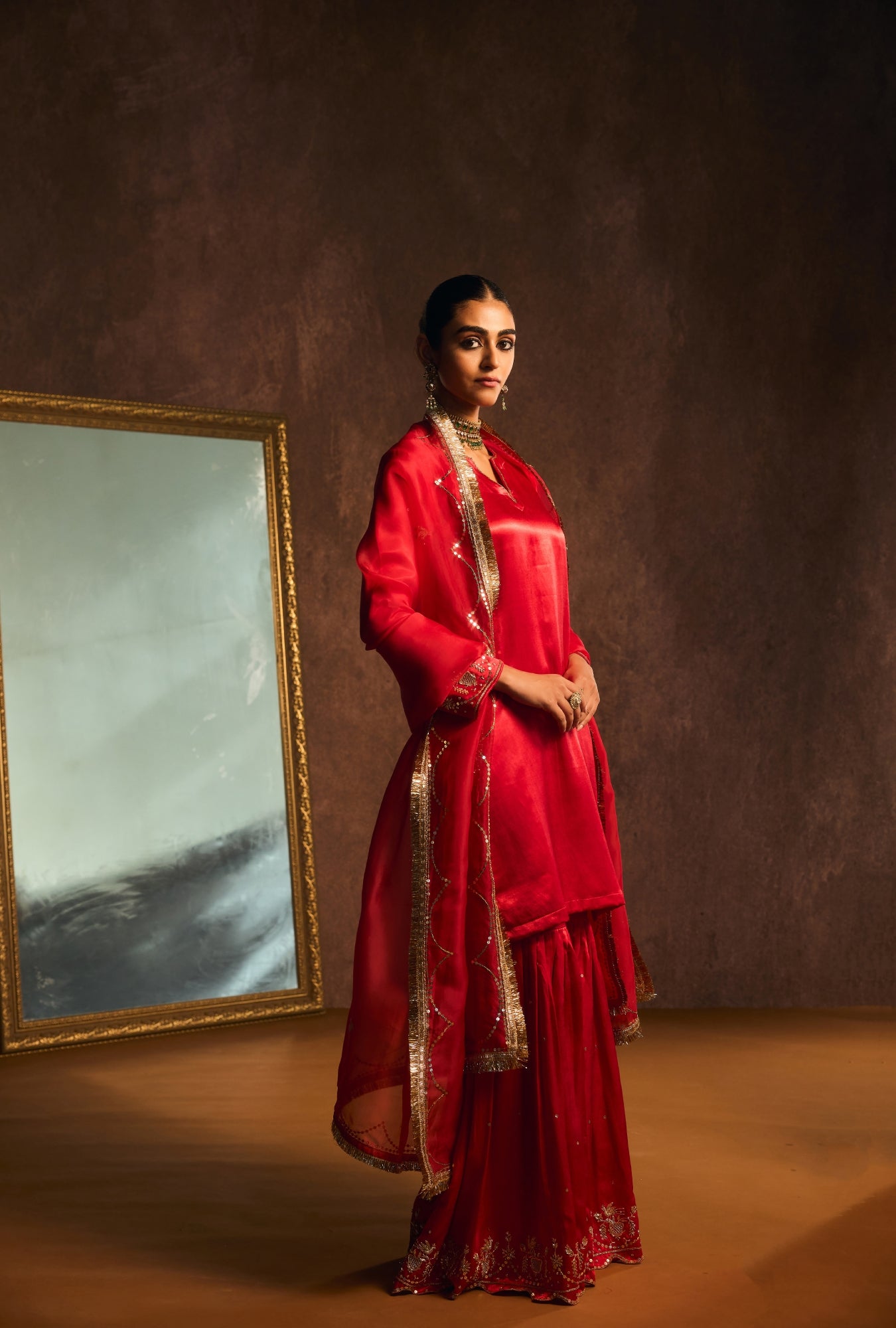 Ruby Heritage Heirloom Sharara Set