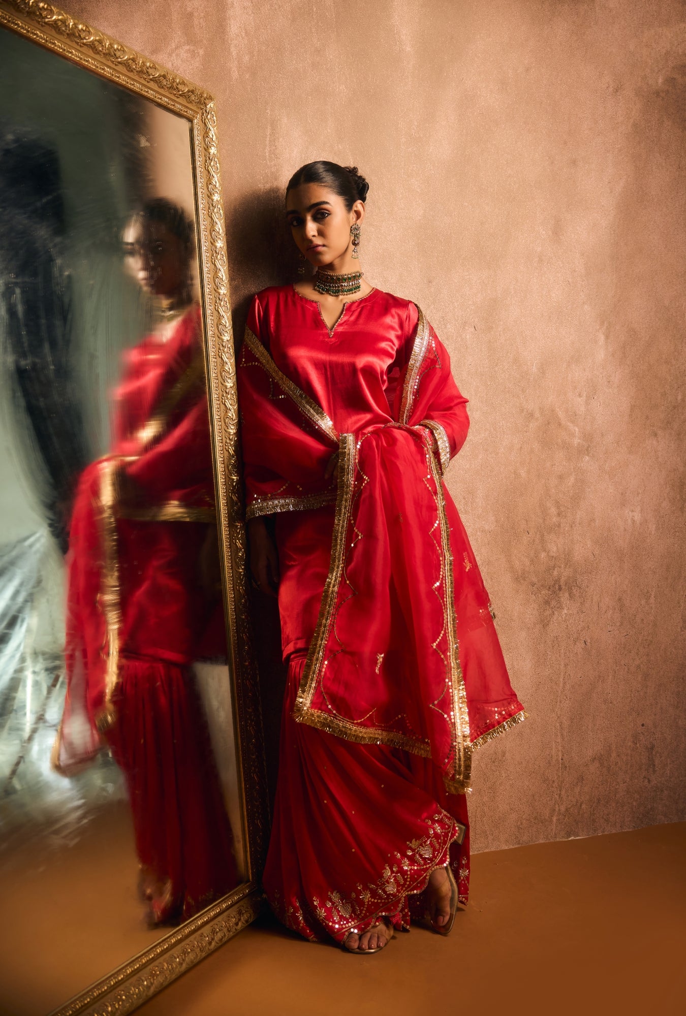 Ruby Heritage Heirloom Sharara Set