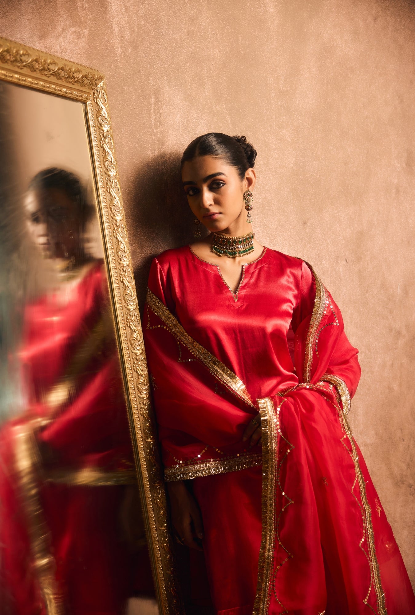 Ruby Heritage Heirloom Sharara Set