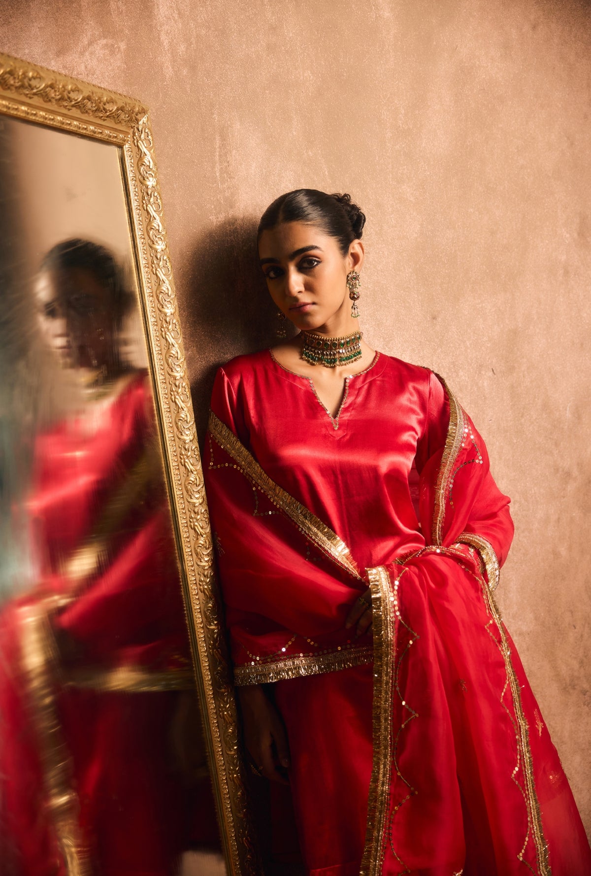 Ruby Heritage Heirloom Sharara Set