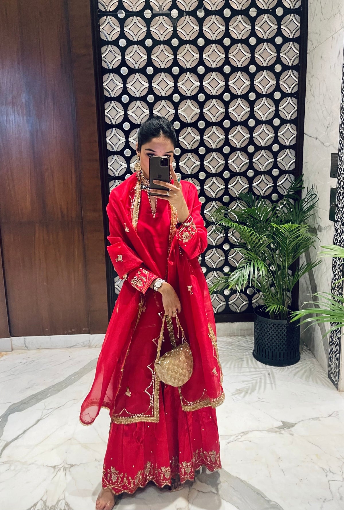 Ruby Heritage Heirloom Sharara Set