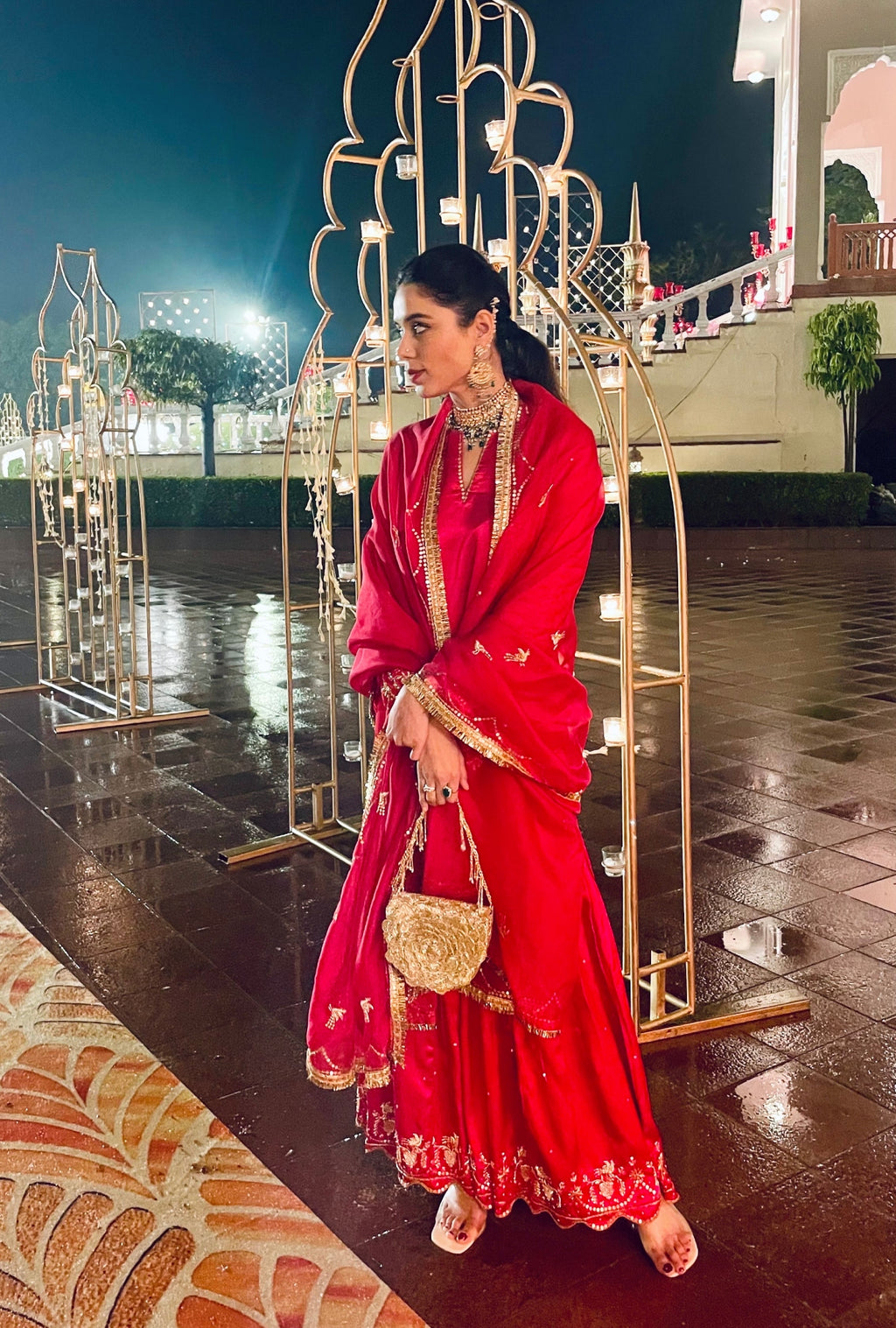Ruby Heritage Heirloom Sharara Set