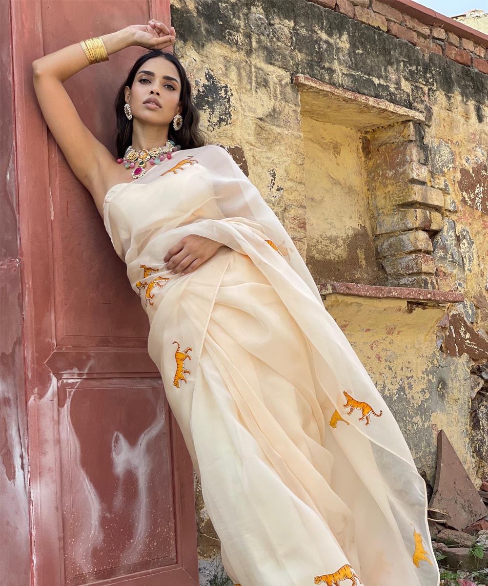 the wild clam saree colour pale 1